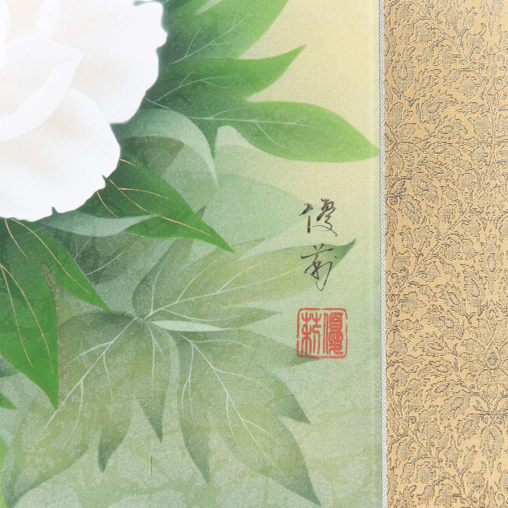 Peonies / Kakejiku Hanging Scroll