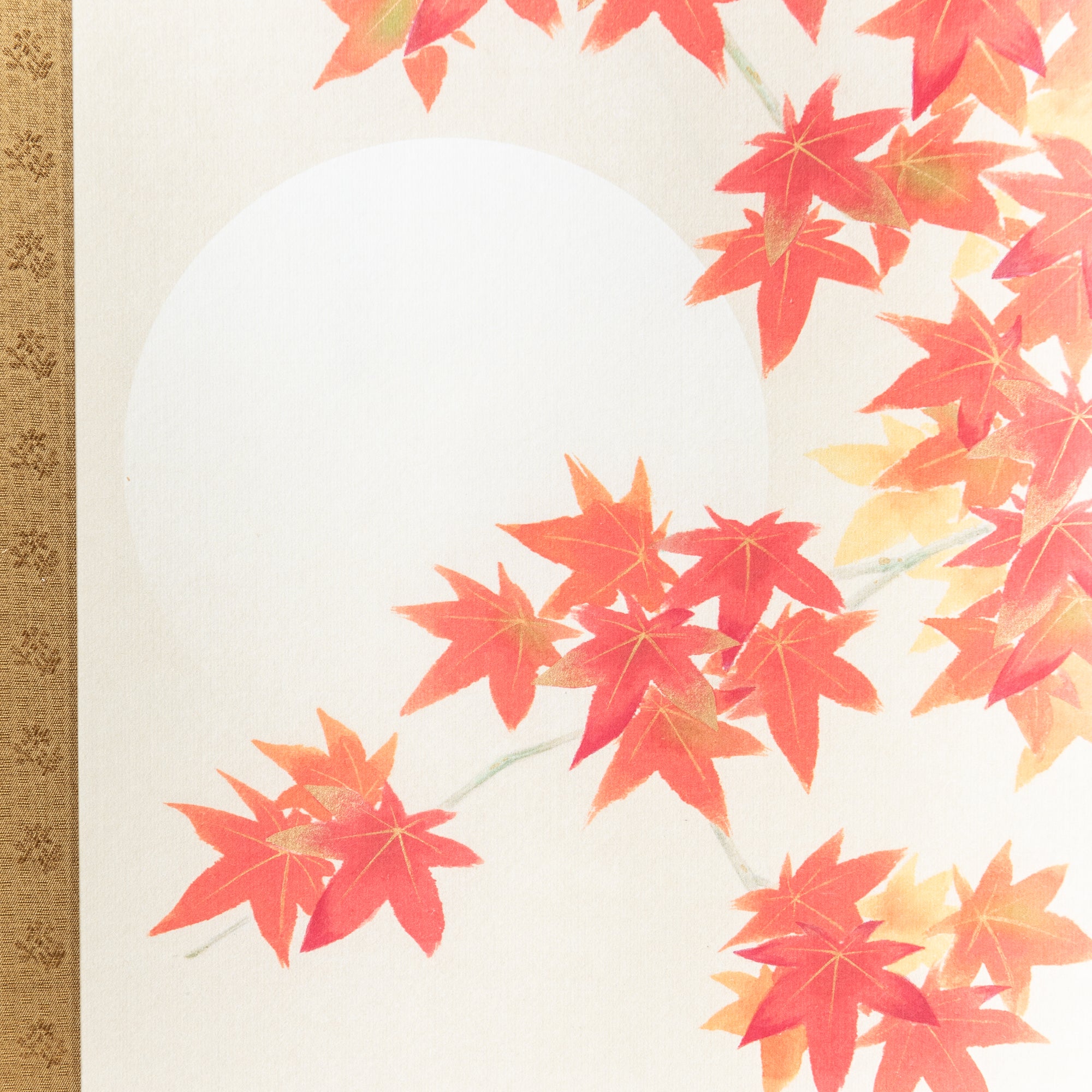 Moonlit Autumn Leaves / Kakejiku Hanging Scroll