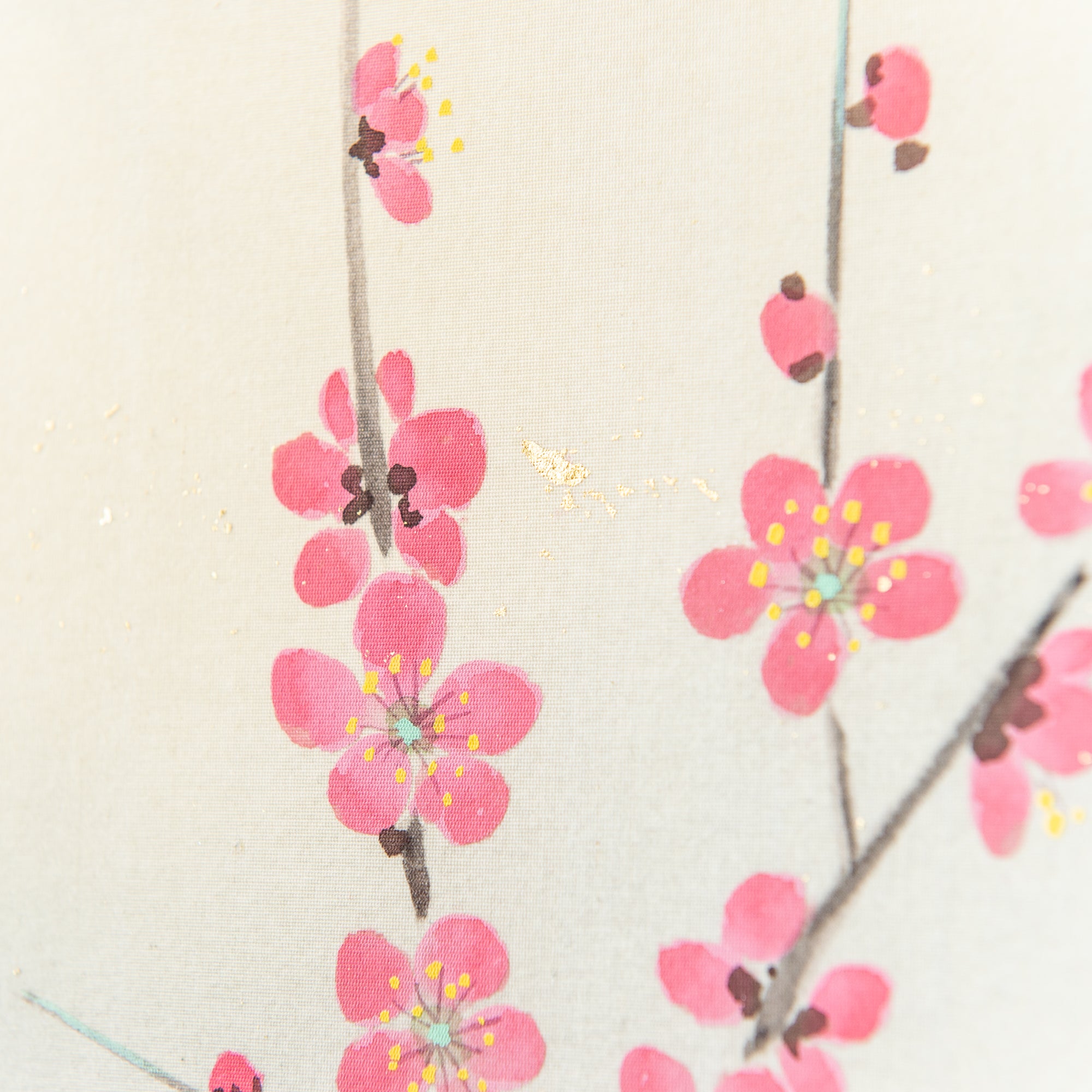 Warbler Among Red and White Plum Blossoms / Kakejiku Hanging Scroll