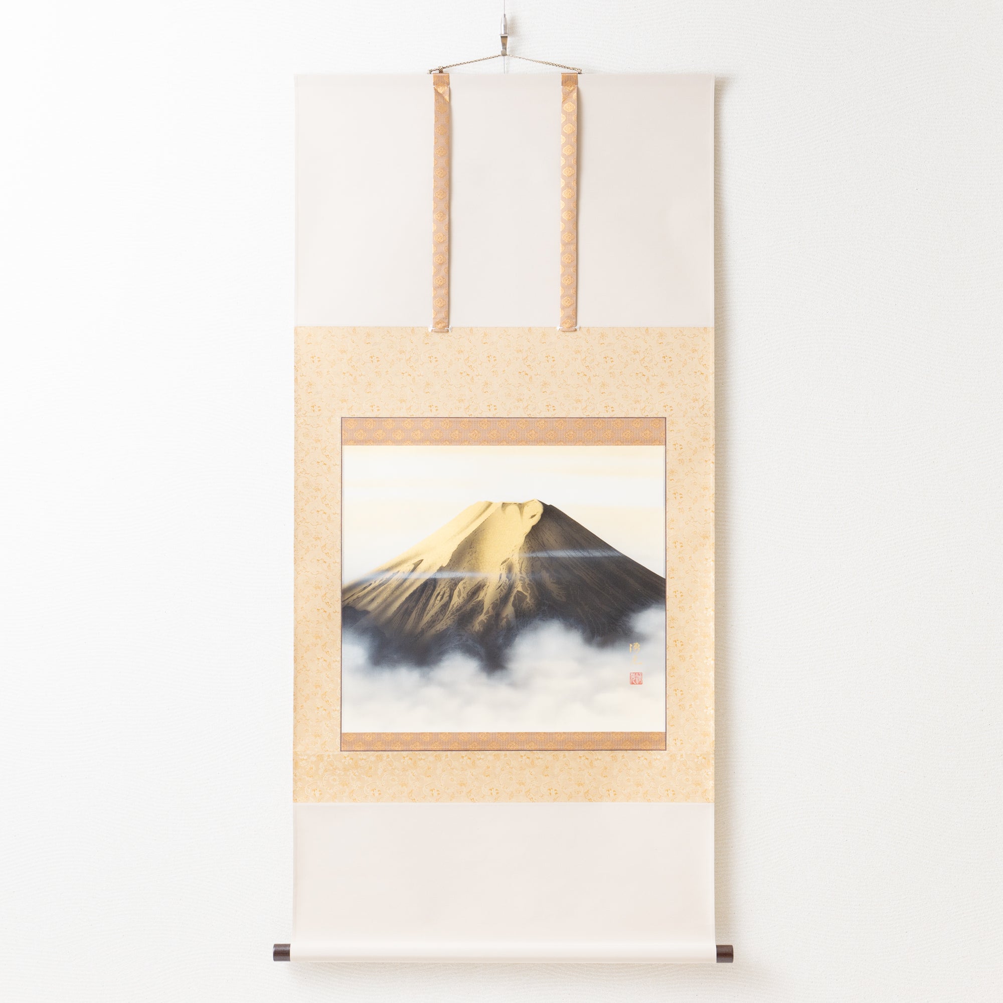 Golden Fuji / Kakejiku Hanging Scroll